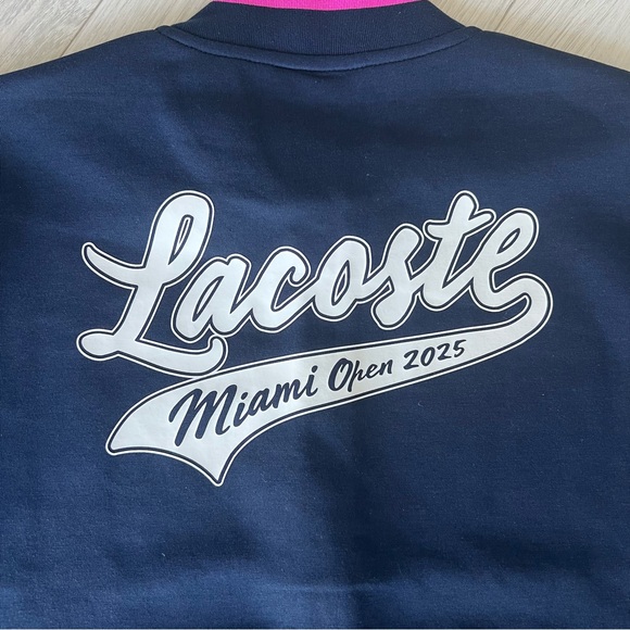 Lacoste Men's Miami Open Edition Zip-Up Tennis Bomber Jacket. - Picture 4 of 6